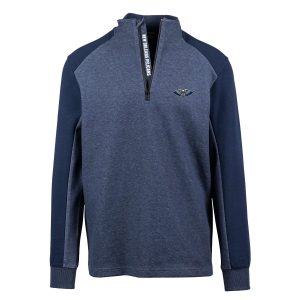 Levelwear New Orleans Pelicans Navy Galaxy Premium Insignia Core Quarter Zip Pullover Top