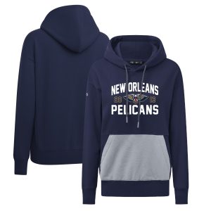 Levelwear New Orleans Pelicans Women's Navy Bonfire Pullover Hoodie Eye - catching