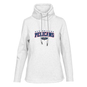 Levelwear New Orleans Pelicans Women's White Loop Pullover Eye - catching Sweatshirt
