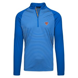 Levelwear New York Knicks Premium Blue Charter Insignia Core Quarter Zip Pullover Top