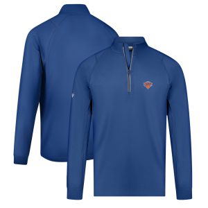 Levelwear New York Knicks Blue Theory Insignia Core Quarter Zip Pullover Elegant Top