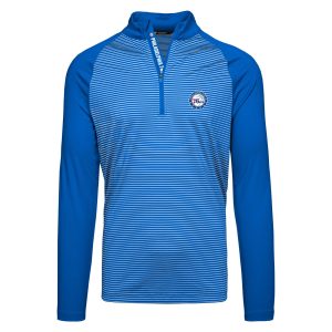Levelwear Philadelphia 76ers Royal Charter Stylish Insignia Core Quarter Zip Pullover Top