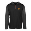 Levelwear Phoenix Suns Trendy Black Spector Insignia Core Quarter Zip Pullover Top