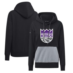 Levelwear Sacramento Kings Women's Trendy Black Bonfire Pullover Hoodie