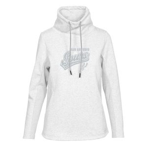 Levelwear San Antonio Elegant Spurs Women's Cream Loop Sweep Pullover Sweatshirt