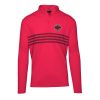 Levelwear Toronto Raptors Red Asher Insignia Core Fabulous Quarter Zip Pullover Top