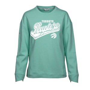 Levelwear Toronto Gorgeous Raptors Women's Mint Fiona Sweep Pullover Sweatshirt