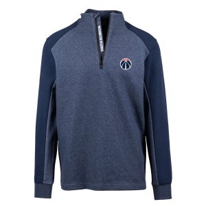 Levelwear Washington Wizards Navy Galaxy Insignia Core Quarter Zip Stylish Pullover Top