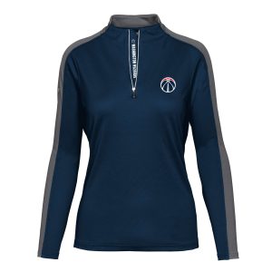 Levelwear Washington Wizards Women's Navy Remi Insignia Core Quarter Zip Pullover Eye - catching Top