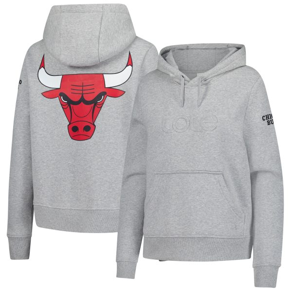 Lolë Chicago Bulls Women's Trendy Gray Icon Pullover Hoodie