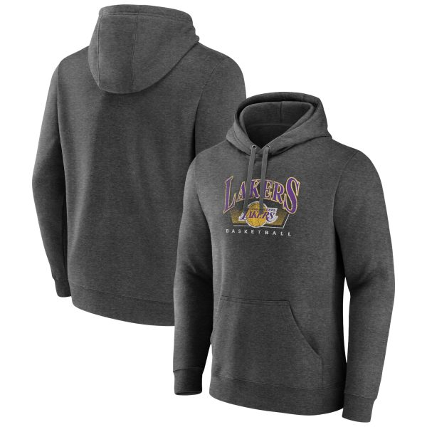 Los Angeles Lakers Charcoal Elegant Selection Pullover Hoodie