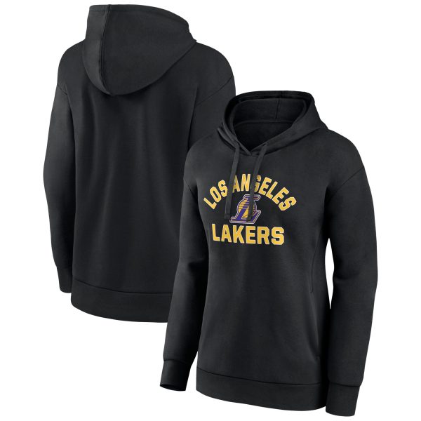 Los Angeles Lakers Women's Black Overtime Trendy Pullover Hoodie