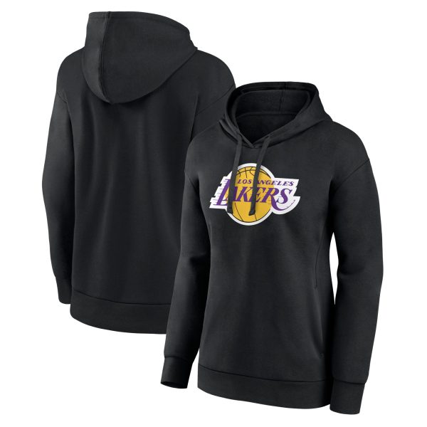 Los Angeles Lakers Women's Trendy Black Primary Logo Pullover Hoodie