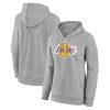 Los Angeles Gorgeous Lakers Women's Gray Primary Logo Pullover Hoodie