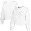 Lusso Brooklyn Nets Women's White Lola Ball and Fabulous Chain Pullover Sweatshirt