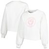 Lusso Chicago Bulls Women's White Lola Trendy Ball and Chain Pullover Sweatshirt