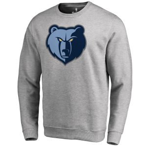 Memphis Grizzlies Heathered Gray Trendy Primary Logo Sweatshirt