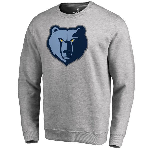 Memphis Grizzlies Heathered Gray Trendy Primary Logo Sweatshirt