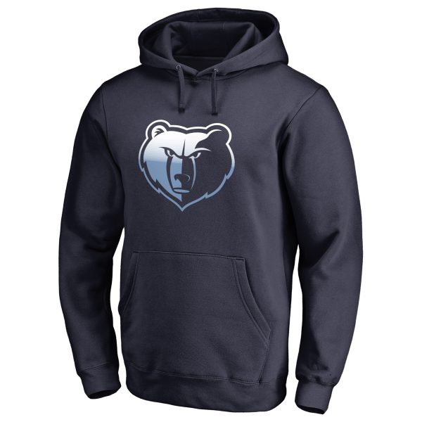 Memphis Grizzlies Navy Gradient Logo Pullover Stylish Hoodie