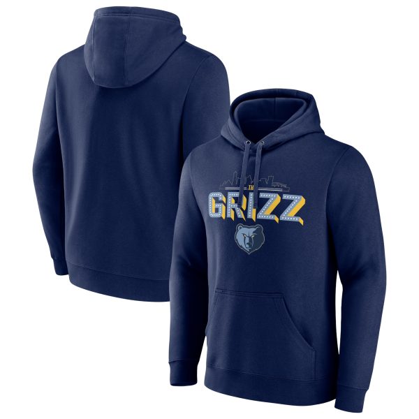 Memphis Grizzlies Navy Tip Off Pullover Hoodie Elegant