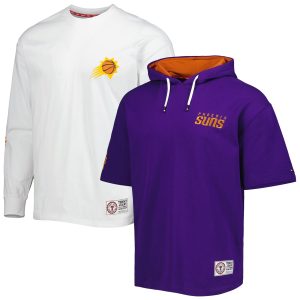 Men's Phoenix Suns Tommy Jeans Purple/White Matthew 2 In 1 Premium T Shirt & Hoodie Combo Set