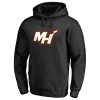 Miami Heat Black Stylish Alternate Logo Pullover Hoodie