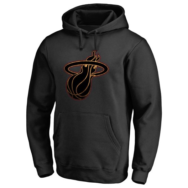 Miami Heat Stylish Black Hardwood Pullover Hoodie