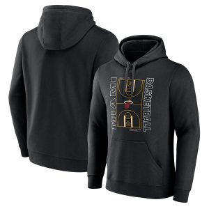 Miami Heat Fabulous Black Michelob Ultra Full Court Pullover Hoodie