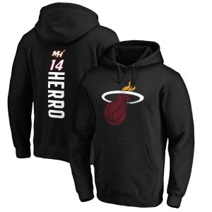 Miami Heat Black Playmaker Name Elegant & Number Pullover Hoodie