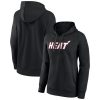 Miami Heat Women's Black Wordmark Alt Premium Pullover Hoodie