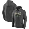 Milwaukee Bucks Charcoal Stylish Selection Pullover Hoodie