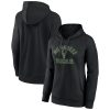Milwaukee Bucks Women's Black Overtime Pullover Hoodie Chic