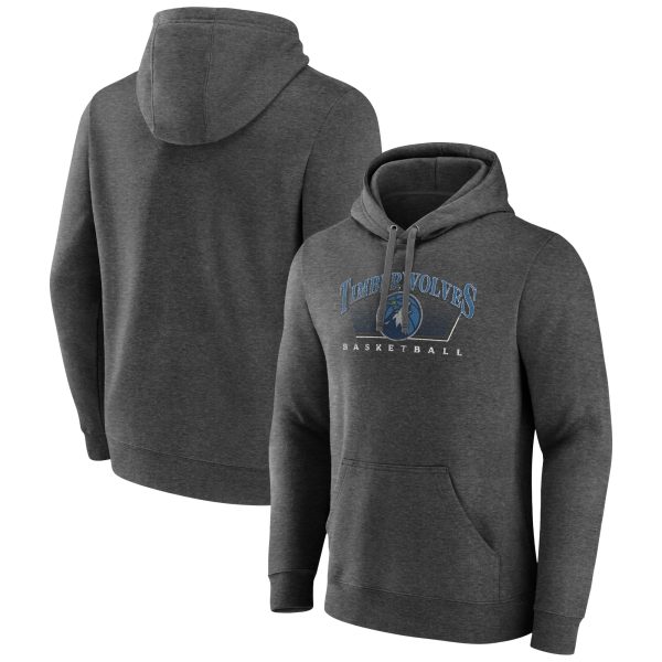 Minnesota Stylish Timberwolves Charcoal Selection Pullover Hoodie