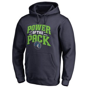 Minnesota Timberwolves Navy Power of the Pack Hometown Collection Stylish Pullover Hoodie