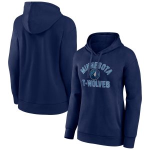 Minnesota Timberwolves Women's Navy Team Premium Overtime Pullover Hoodie