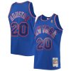 Mitchell & Ness Allan Houston New Fabulous York Knicks Blue 1996/97 Throwback Dark Swingman Jersey