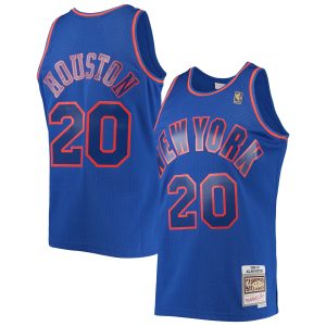 Mitchell & Ness Allan Houston New Fabulous York Knicks Blue 1996/97 Throwback Dark Swingman Jersey