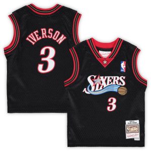 Mitchell & Ness Allen Iverson Philadelphia 76ers Infant Black 2000/01 Hardwood Classics Retired Stylish Player Jersey