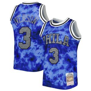 Mitchell & Ness Allen Iverson Philadelphia 76ers Royal 1996/97 Galaxy Swingman Jersey Trendy