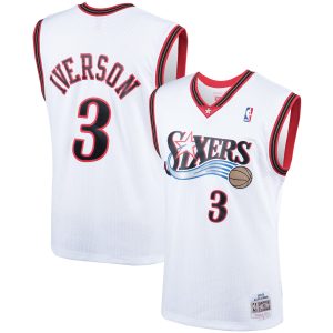 Mitchell & Ness Allen Iverson Philadelphia 76ers White Hardwood Trendy Classics Swingman Jersey