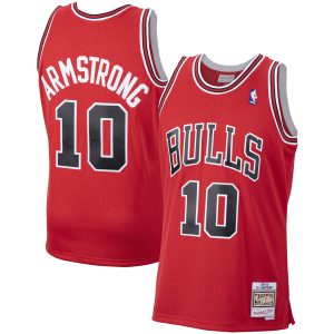 Mitchell & Ness Elegant B. J. Armstrong Chicago Bulls Red 1990/91 Hardwood Classics Swingman Jersey
