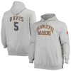 Mitchell & Ness Baron Davis Golden State Warriors Heathered Gray Big & Eye - catching Tall Name & Number Pullover Hoodie