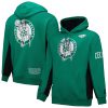 Mitchell & Ness Boston Celtics Eye - catching Kelly Green Hardwood Classics Team Origins Fleece Pullover Hoodie