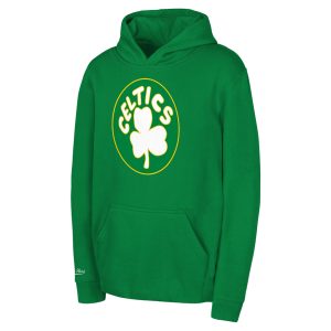 Mitchell & Ness Boston Elegant Celtics Preschool Kelly Green Retro Logo Pullover Hoodie