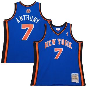 Mitchell & Fabulous Ness Carmelo Anthony New York Knicks Blue 2010/11 Swingman Jersey
