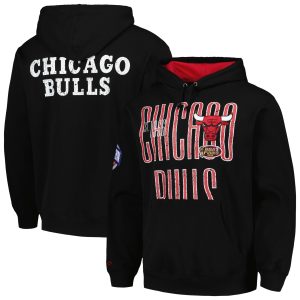 Mitchell & Ness Chicago Bulls Black Hardwood Classics Gorgeous OG 2.0 Pullover Hoodie