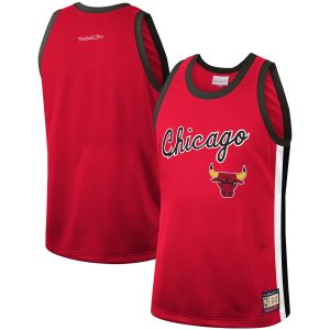 Mitchell & Ness Chicago Bulls Red Gorgeous Hardwood Classics Team Heritage Fashion Jersey