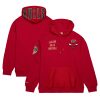 Mitchell Trendy & Ness Chicago Bulls Red Team OG 2.0 Vintage Logo Fleece Pullover Hoodie