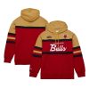 Mitchell & Ness Chicago Bulls Red/Gold Head Coach Fabulous Pullover Hoodie