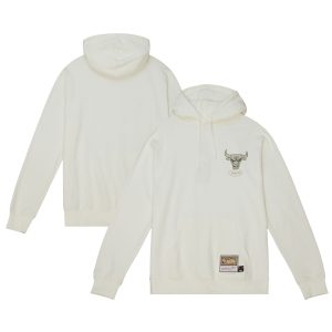 Mitchell & Ness Chicago Elegant Bulls White Pullover Hoodie